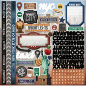 New York City - Paper House Cardstock Stickers 12"X12"