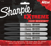 Black - Sharpie Extreme Permanent Markers 4/Pkg