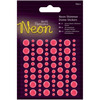 Pink - Papermania Neon Shimmer Dome Stickers 80/Pkg