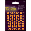 Orange - Papermania Neon Shimmer Dome Stickers 80/Pkg