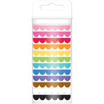 Scallop - Doodlebug Monochromatic Washi Tape 8mm, 12yds, 12/Pkg