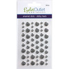 Glitter Silver - Eyelet Outlet Adhesive-Back Enamel Dots 54/Pkg