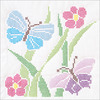 XX Butterflies - Stamped White Quilt Blocks 18"X18" 6/Pkg