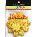 Yellow - Eyelet Outlet Flowers 40/Pkg