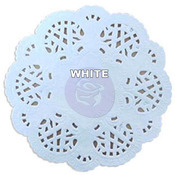 Round White Paper Doilies - Prima