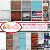 Brick Backgrounds Paper Pack - Ella & Viv