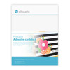 White - Silhouette Printable Adhesive Cardstock 8.5"X11" 8/Pkg
