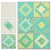 Paris On Point - Quilt As You Go Printed Quilt Blocks On Batting