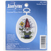 2.75" Oval 18 Count - Gnome Mini Counted Cross Stitch Kit