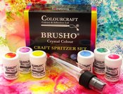 Brusho Crystal Colours Craft Spritzer Set 6/Pkg