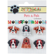 Dog Days - Buttons Galore Pets & Pals 6/Pkg