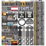 The Running Collection Cardstock Sticker Sheet - Reminisce