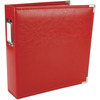 Real Red - We R Classic Leather 3-Ring Album 8.5"X11"