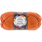 Tangerine - 24/7 Cotton Yarn - Lion Brand