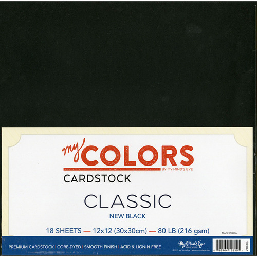 My Colors Canvas 80lb Cover Weight Cardstock 12x12 Snowbound