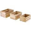 Wood Craft Crate Caddy Set 3/Pkg
