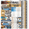Volleyball Cardstock Sticker 12"X12"