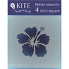 Hibiscus - Judikins Kite Petite Stencil 4" Square