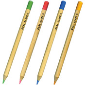 Colored - Real Slate Chalk Pencils 5/Pkg W/Sharpener