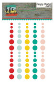 Life In Color Enamel Dots - Simple Stories 