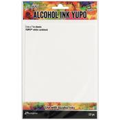White 5x7 Yupo Paper - Tim Holtz Alcohol Ink - Ranger