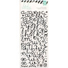Puffy Alphabet/Black Glitter - Heidi Swapp Specialty Stickers