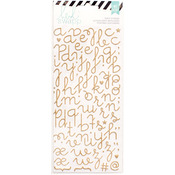 Puffy Alphabet/Gold Glitter - Heidi Swapp Specialty Stickers