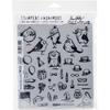 Mini Bird Crazy & Things Tim Holtz Cling Stamps 