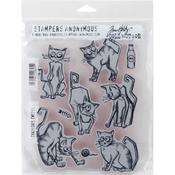 Crazy Cats Tim Holtz Cling Stamps