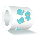 Birdie Sweet Roll Mini Stickers - Doodlebug