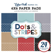 Travel 6x6 Paper Pad - Dots & Stripes Travel - Echo Park