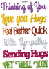 Thinking Of You Sentiments Stick Ems - Queen & Co 