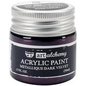 Metallique Dark Velvet Acrylic Paint - Art Alchemy - Finnabair