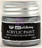 Metallique Silver Spoon Acrylic Paint - Art Alchemy - Finnabair