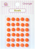 Orange Self Adhesive Rivets - Queen & Co