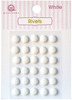 White Self Adhesive Rivets - Queen & Co