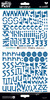 Homespun Mrs. Blueberry Alpha - Illustrated Faith Basics Stickers 6"X12"