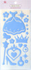 Princess Blue Epoxy Icon Stickers - Queen & Co
