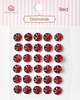 Red Diamonds Stickers - Queen & Co 