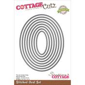 Stitched Oval - CottageCutz Basics Dies 8/Pkg