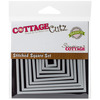 Stitched Square - CottageCutz Basics Dies 9/Pkg