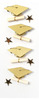 Gold Graduation Mini Stickers - Little B