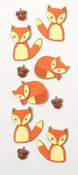 Foxes Mini Stickers - Little B