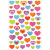 Hearts - Glitter Gel Stickers 5.5"X8.25"