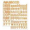 Kraft Letters - Font Medley Stickers 5.5"X8.25"