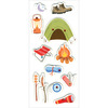 Happy Camper - Homemade Glitter Stickers 3"X6.5" Sheet