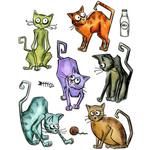 Crazy Cat Thinlits Dies - Tim Holtz