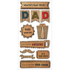 Best Dad - Kraft Paper Elements Stickers