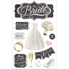 The Bride - Paper House 3D Stickers