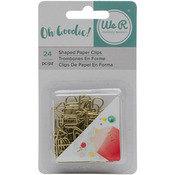 Gold Shapes - Oh Goodie! Decorative Paper Clips 24/Pkg